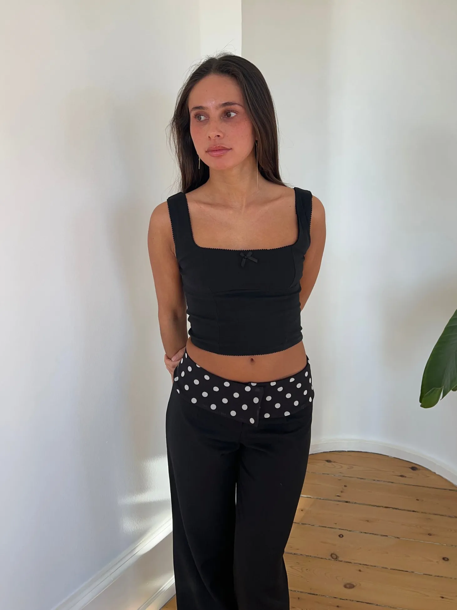 Alfhild top - Sort