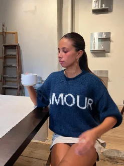 Amour striktrøje - Navy
