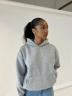 Anelise hoodie - Grå melange