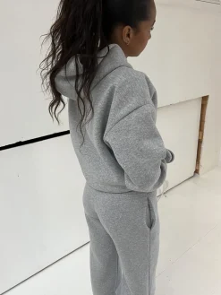 Anelise hoodie - Grå melange