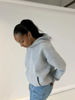 Anelise hoodie - Grå melange