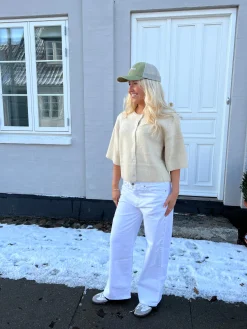 Anemon oversized jeans - Hvid