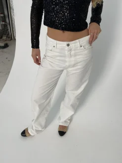 Anemon oversized jeans - Hvid
