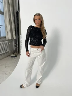 Anemon oversized jeans - Hvid
