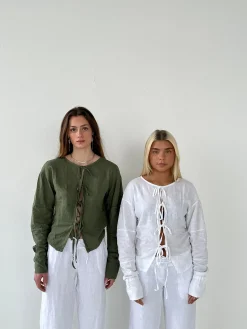 Angel hørbluse - Kaki