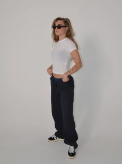 Angel hørbukser - navy