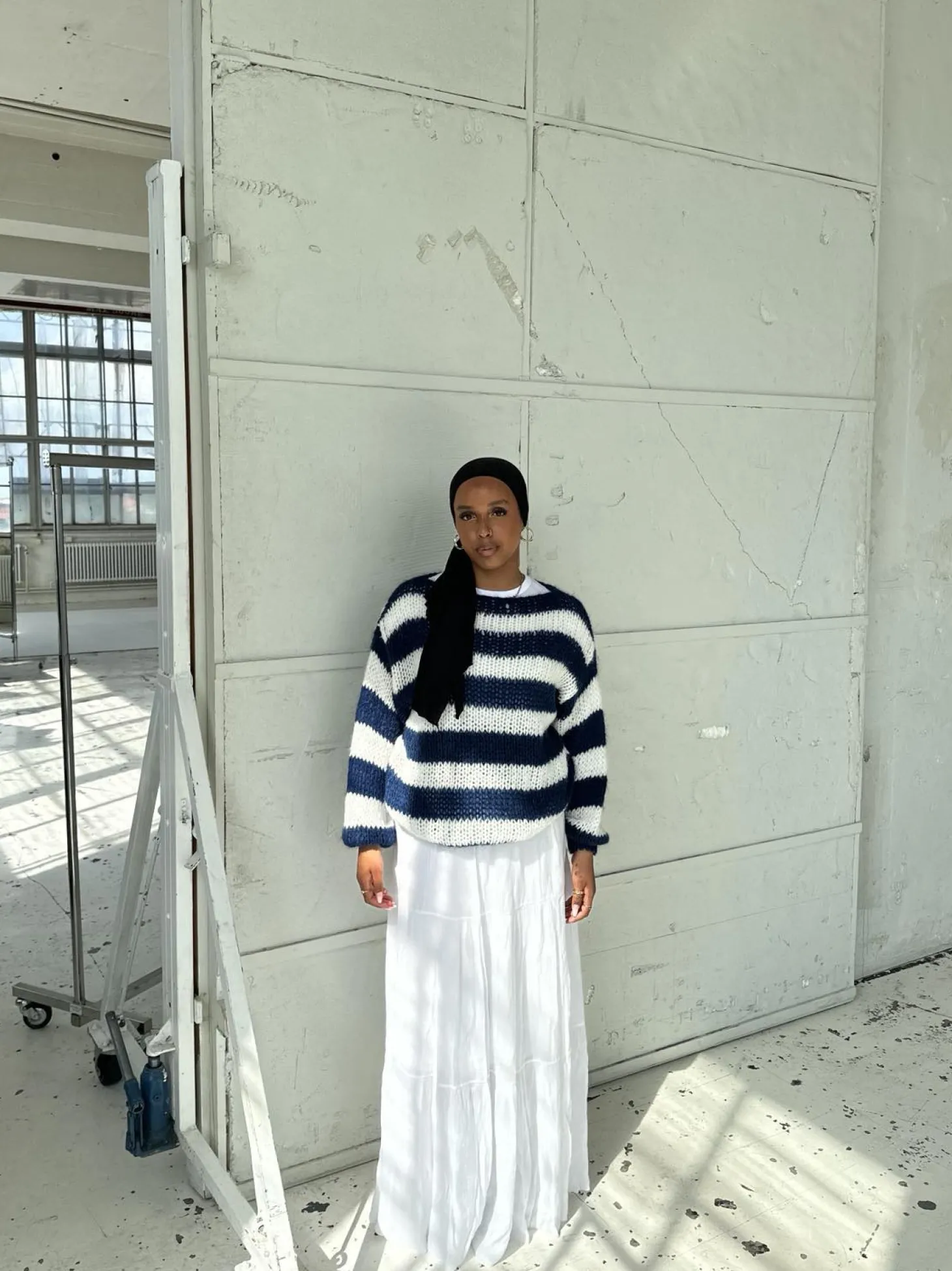 Anna Olympia striktrøje - Navy