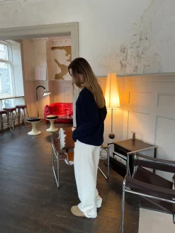 Ariana bukser med mønster - Off white