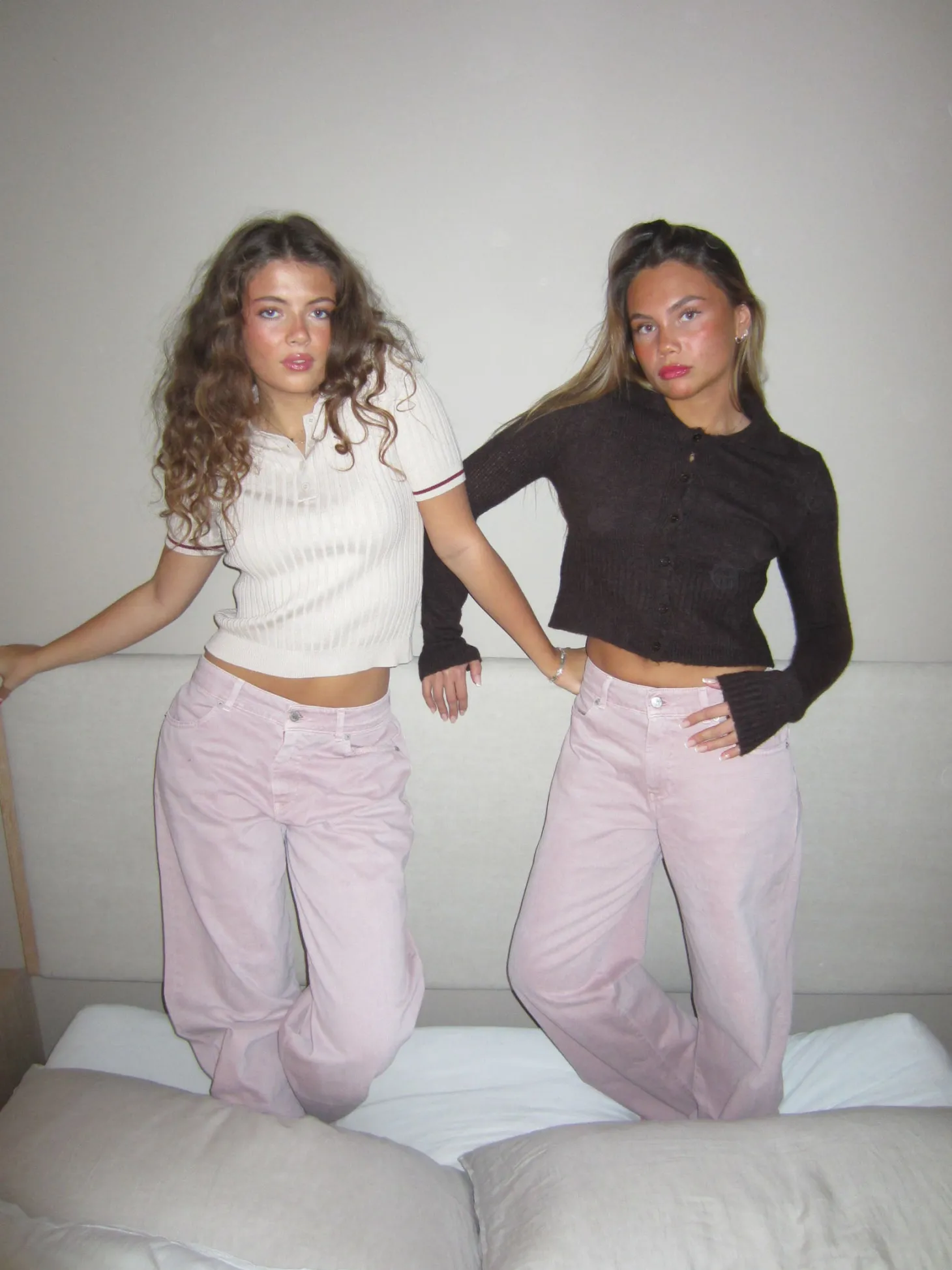 Audrey jeans - Støvet lyserød