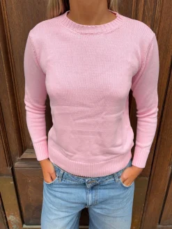 Beatrice striktrøje - Lyserød