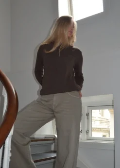 Benta striktrøje - Brun