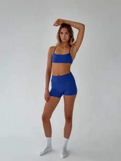 Bonded open back top - Royal blue