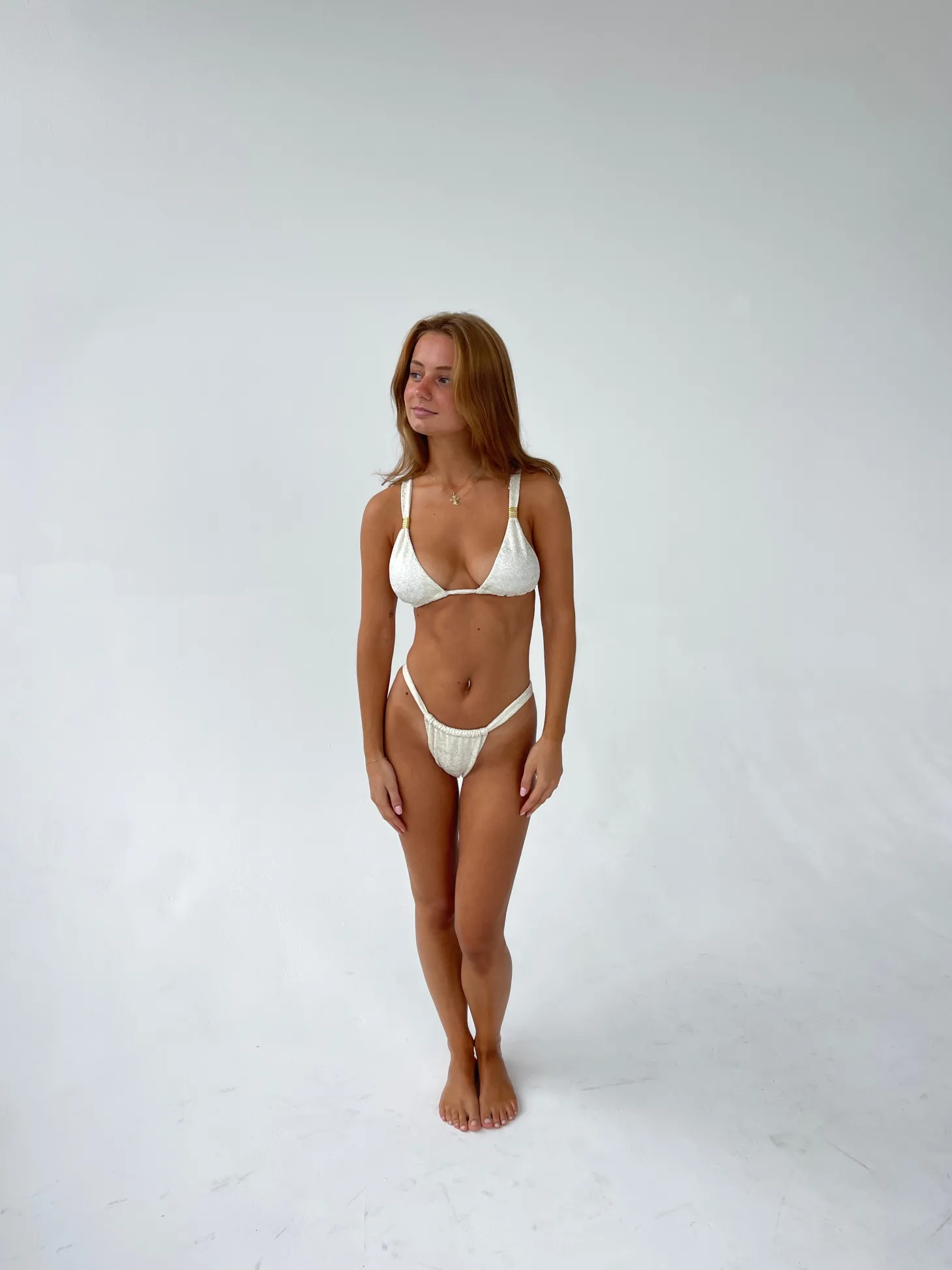 Bruna glimmer bikini - Beige
