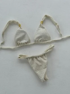 Bruna glimmer bikini - Beige