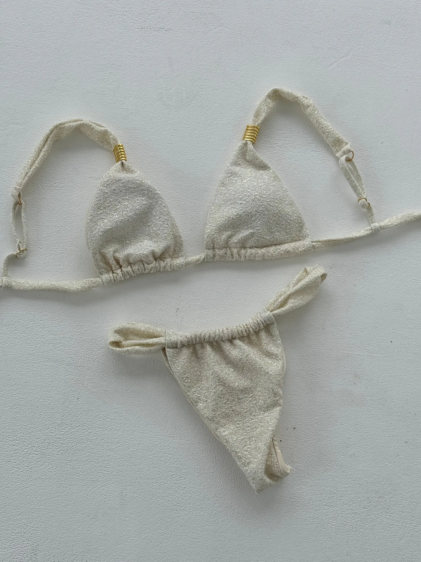 Bruna glimmer bikini - Beige