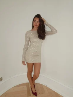 Calinda pallietkjole - Sølv