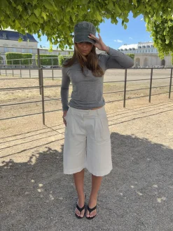 Cassidy bermudashorts - Hvid