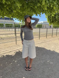 Cassidy bermudashorts - Hvid