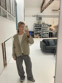 Catinka kort trenchcoat - Sand