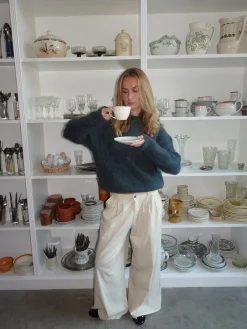 Chamomile bukser med lige ben - Off white