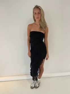 Cherie stropløs kjole - sort