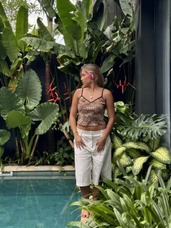 Cilena bermudashorts - Hvid