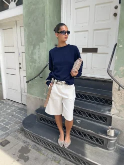 Cilena bermudashorts - Hvid