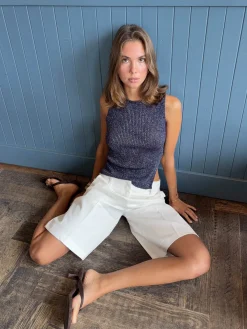 Cilena bermudashorts - Hvid