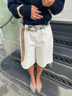 Cilena bermudashorts - Hvid
