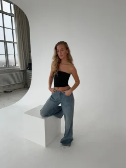 Core tube top - Jet Black