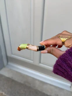 Ebony armbånd med striber - Multifarvet