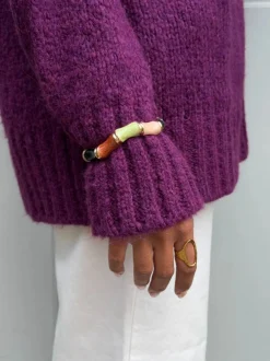 Ebony armbånd med striber - Multifarvet