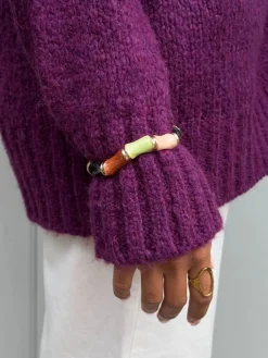 Ebony armbånd med striber - Multifarvet