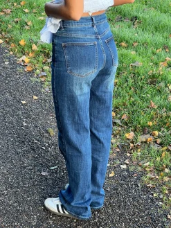 Edelina flare jeans - Blå denim