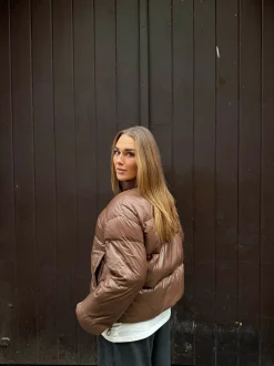Elin pufferjakke - Brun