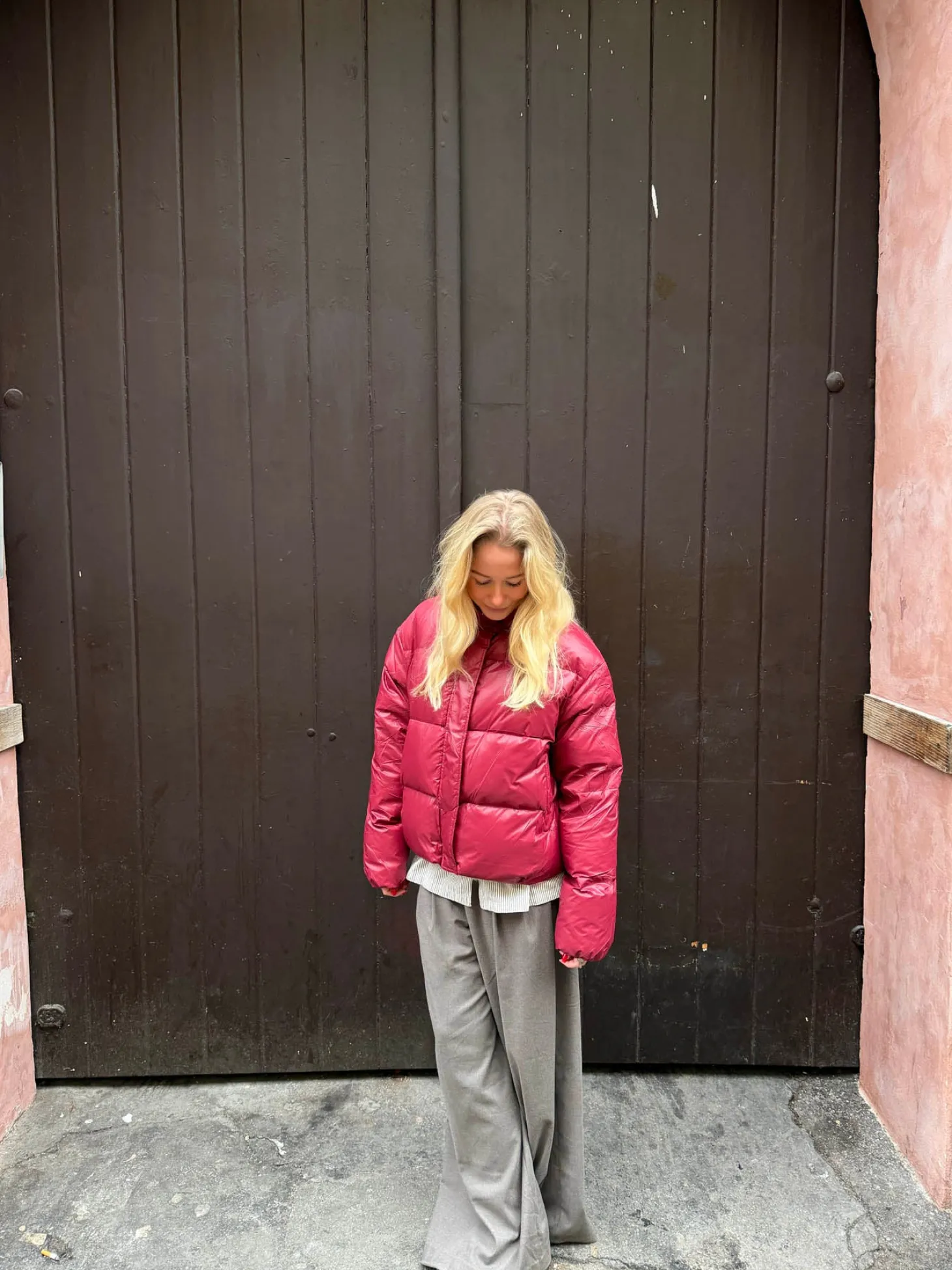 Elin pufferjakke - Rød