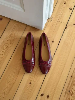 Elira ballerina med sløjfe - Rød