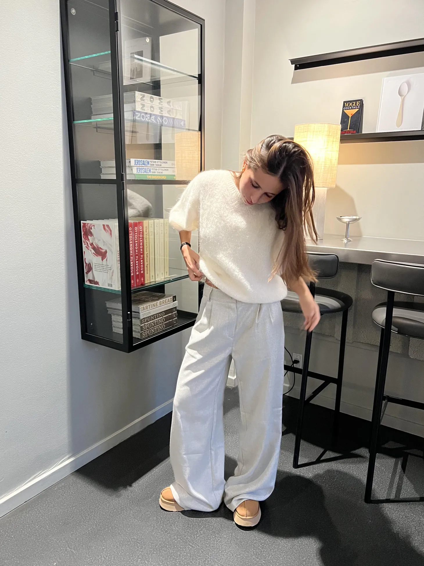 Elise t-shirt strik - Off white