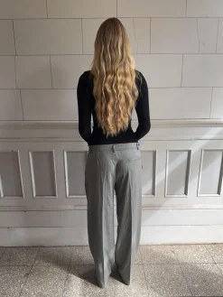 Ellen herringbone bukser - Grå