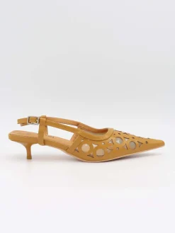 Embla kitten heels - Karrygul