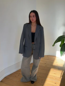 Epsilia oversized blazer - Grå