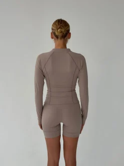 Essential zip up jakke - Ash