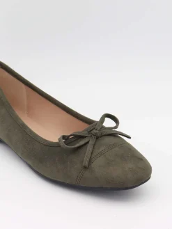Fione ballerinaer i ruskind - Kaki