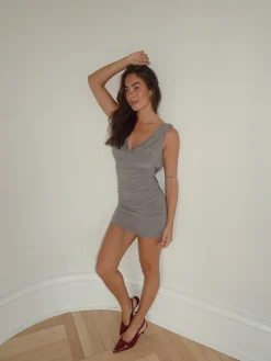 Floranne kjole - Taupe