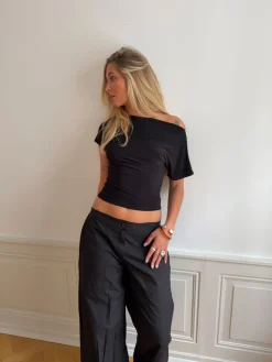 Florine figursyet t-shirt - Sort