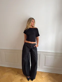 Florine figursyet t-shirt - Sort
