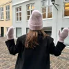 Fluffy handsker - Pink