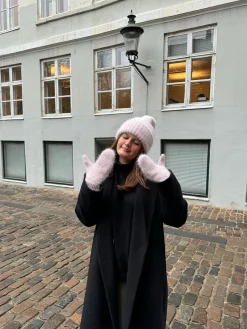 Fluffy handsker - Pink