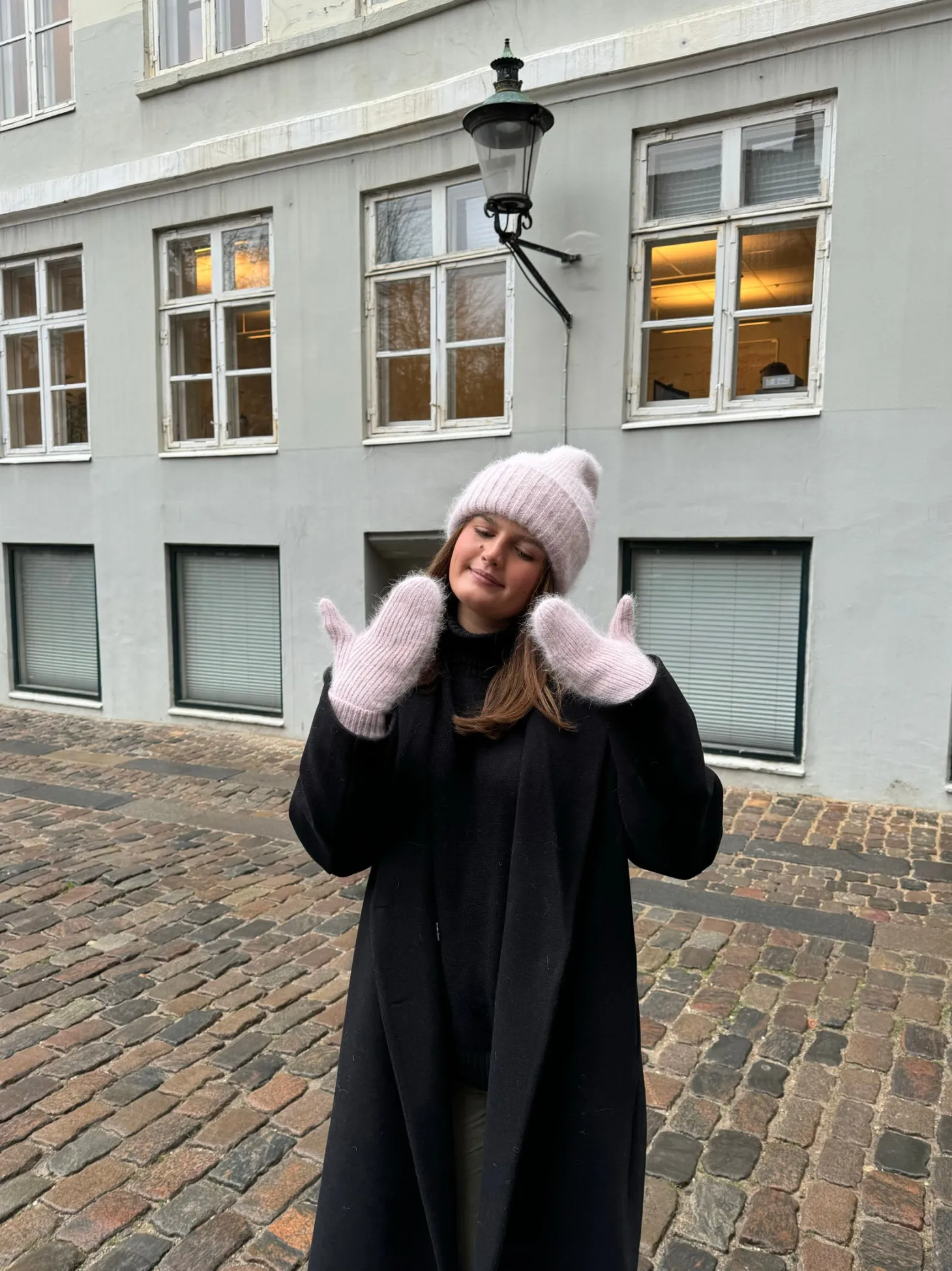 Fluffy handsker - Pink
