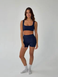 Folded essential shorts - Midnight